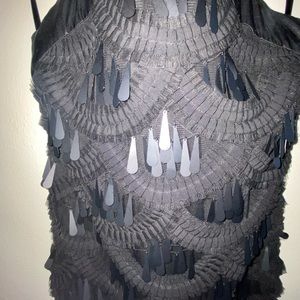 BCBG MaxAzria Embellished Black Dress XXS